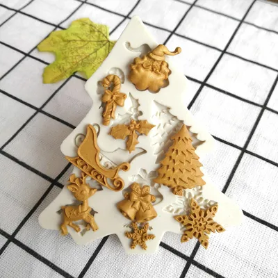 Christmas Tree DIY Silicone Fondant Baking Mold