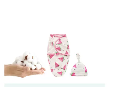 Baby Swaddle Sleeping Bag Cotton Quilt Wrap