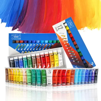 Acrylic paint 12 colors
