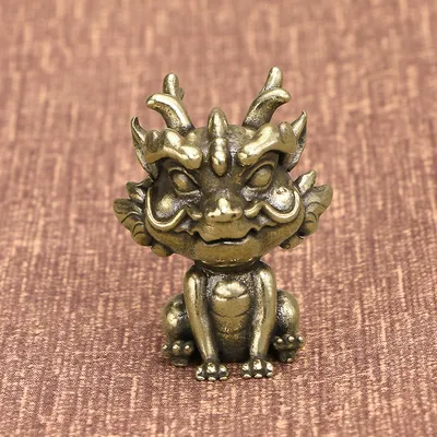 Brass Lucky Pixiu Decoration Mascot Office Living Room Shop Craft Ornament