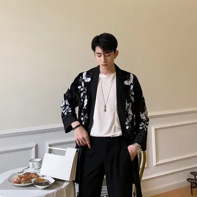 Men's Stylish Personality Cardigan Coat