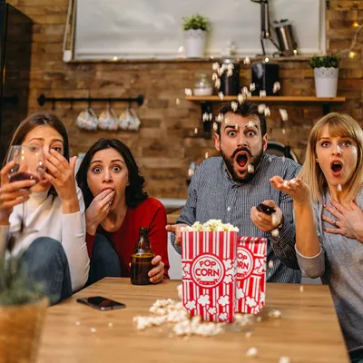 50pcs Popcorn Paper Bags Birthday Movie Night Party Supplies Treat Bags