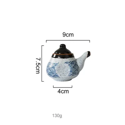 Japanese Style Ceramic Hefeng Seasoning Pot Set Restaurant Household