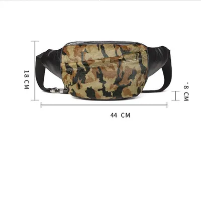 Leather Men's Multifunctional Sports Chest Bag