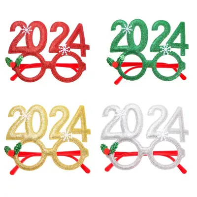 New Year Christmas Glasses Children Gift Party Decoration