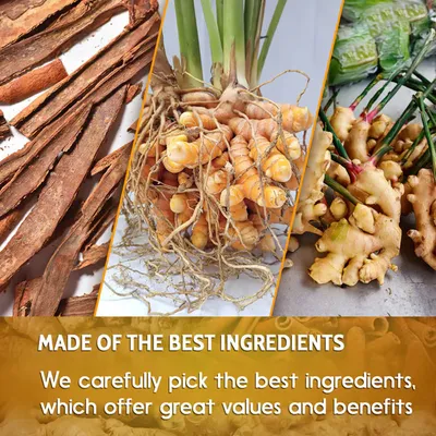 120 Bags Turmeric Ginger Cinnamon Tea Bags, Anti-Inflammatory Herbal Tea, Caffeine Sugar Gluten Free Vegan Wellness Drink