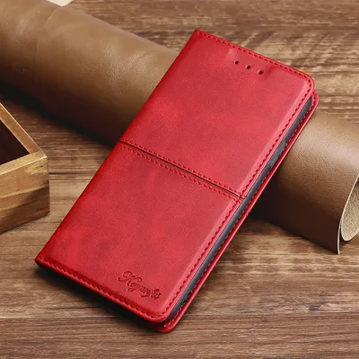 Leather Case, Magnetic Holder Mobile Phone Case