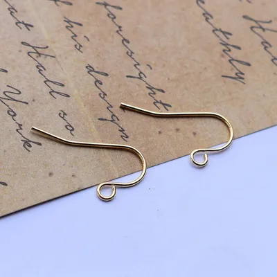DIY Earrings Accessories Anti-allergic Copper Plated Ear Hooks