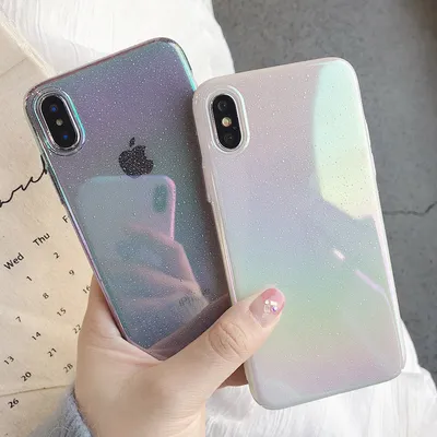 Gradient embossed raindrop phone case