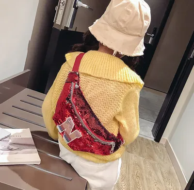 Fanny Pack Korean Children New Trend Sequins Mini Shoulder