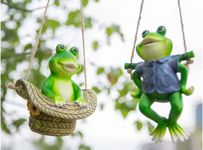 Creative Simulation Frog Resin Craft Animal Pendant