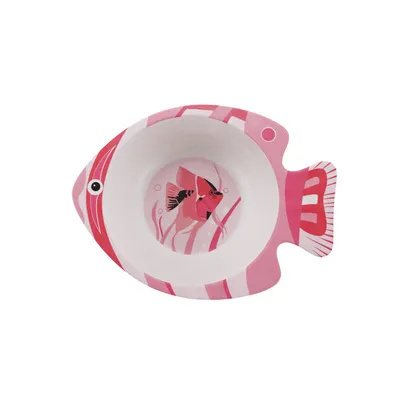 Cute cartoon bamboo fiber children's bowl