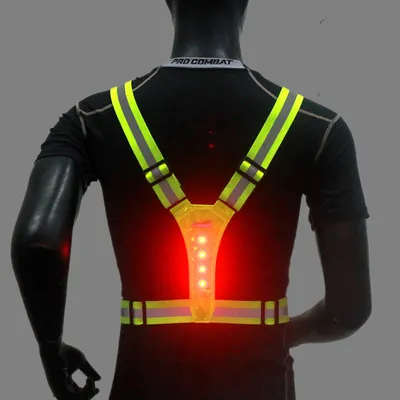 Luminous Reflective Vest LED Elastic Sports Reflective