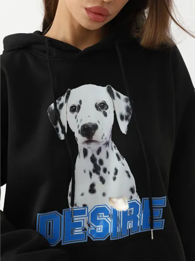 Women's Fashionable Casual Printed Long Sleeved Sweatshirt