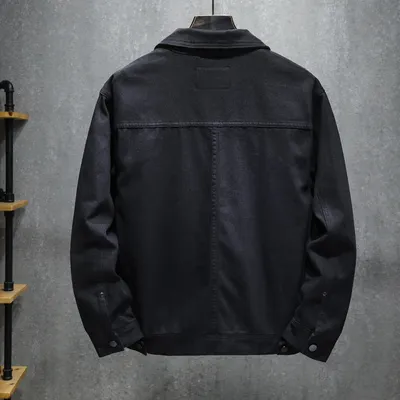 Fashion Men's Lapel Casual Denim Jacket
