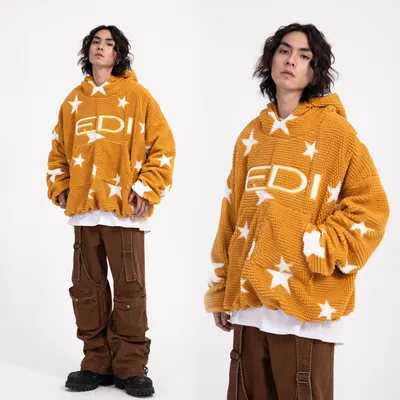 American Street Style Loose Hooded Sweater For Men And Women