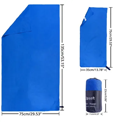 2 PCS/SET microfiber travel towel soft skin quick dry