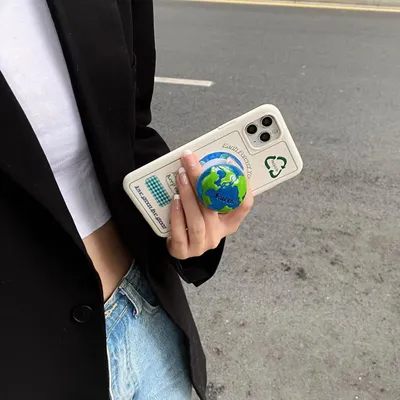 غطاء هاتف ثلاثي الأبعاد من نوع Creative Earth Bracket