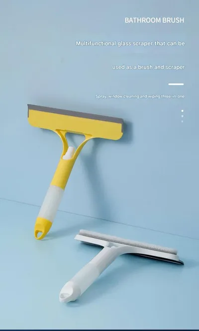 Window Cleaning Tool Home Glass Scraper 3-in-1 Squeegee Cleaning