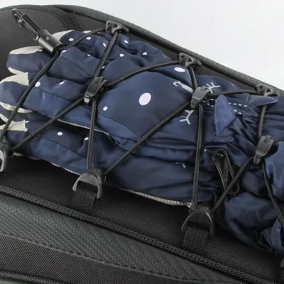 Motorcycle Rear Seat Tail Bag Motorbike Luggage Helmet Storage Backpack Grey