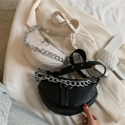 Women's chain crossbody chest bag