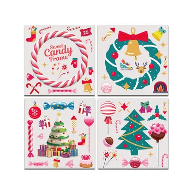 Creative Candy Christmas Stickers