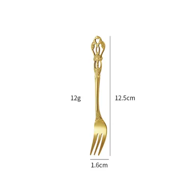 Stainless Steel Cutlery Spoon West Dinnerware Set Gold Plated