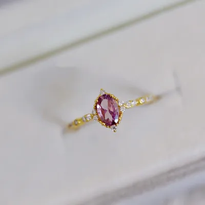 Silver Plated Inlaid Ring For Women