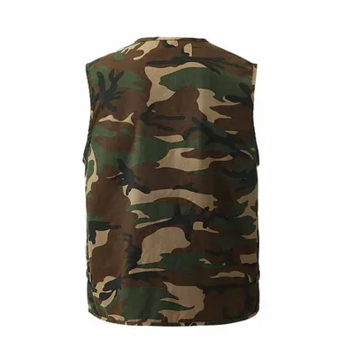 Multi-pocket Fishing Photography Camouflage Vest Outdoor