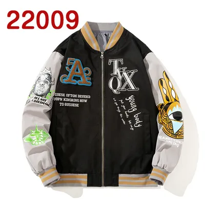 Men's Street Fashion Color Matching Baseball Uniform