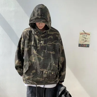 Trendy Handsome And Immortal Jacket Handsome Tooling Camouflage