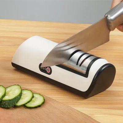 3Speed Electric Knife Sharpener Kitchen Sharpening Polish Tool Stainless Steel R