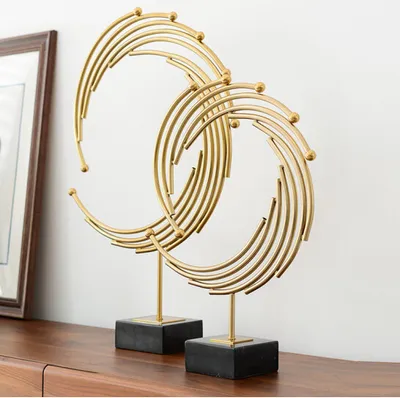 European Style Living Room Metal Craft Decoration Ornaments