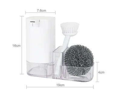 Kitchen supplies storage and cleaning set