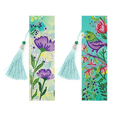 5D Diamond Painting Creative Bookmarks Peacocks