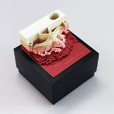 Hand Torn Paper Carving Sticky Notes Decoration Craft Souvenirs