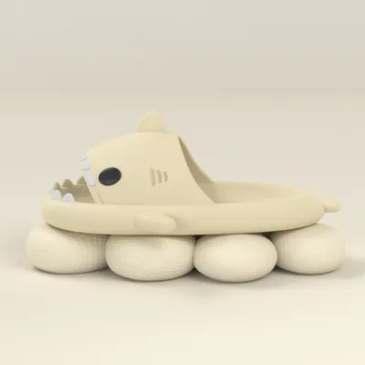 Cartoon Shark Slippers Funny Cutes Soft Slipper Indoor Outdoor  Shoes For Women Men Couples