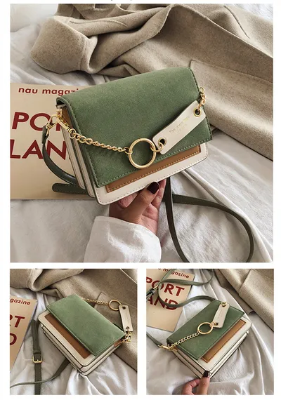 New Korean Frosted Messenger Bag In Autumn And Winter Of