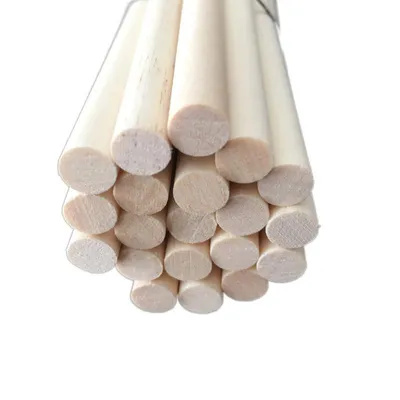 High Quality Solid Wood Round Wooden Stick DIY Model Long Wooden Stick Wooden Crafts