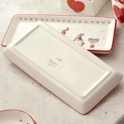 Christmas Minimalist Creative Rectangular Ceramic Plate