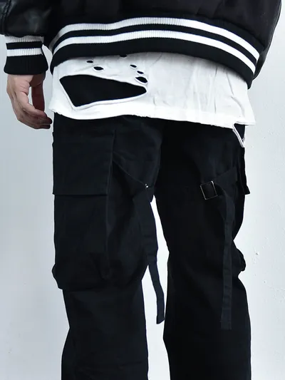 Casual Trousers Vibe Straight Loose Autumn And Winter Ins Wind Overalls Men's