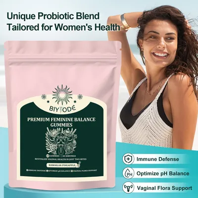 Factory Ready Stock Wholesale OEM ODM Custom Vaginal Vitamin Healthy Vaginal Flora Feminine Balance Gummies For Digestive And Immune Enhancement