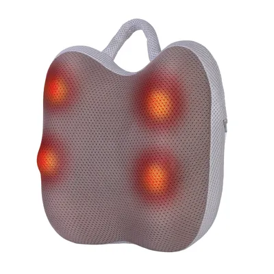 1Pc Shiatsu Back And Waist Massager With Heat Cordless Rechargeable Kneading Lower Back Massage Pillow Portable Lumbar Massager For Home Car Office
