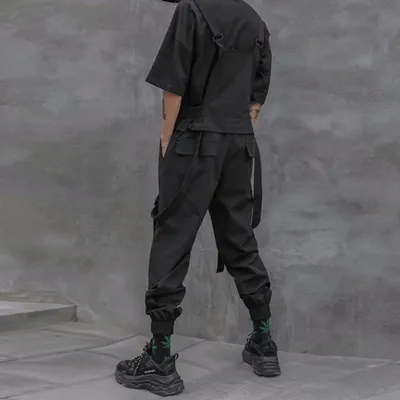 Hip-hop loose overalls men