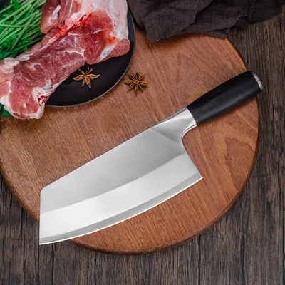 Household Wooden Handle Slicing Stainless Steel Kitchen Knife Chef's Special Tool