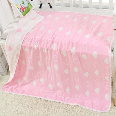 110 * 110cm baby bath towel cover blanket gauze children quilt quality baby children pure cotton 6 six layer gauze bath towel