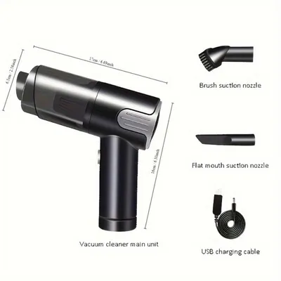 Wireless-silver Car Vacuum Cleaner Wireless Usb Charging Car Vacuum Cleaner Home Handheld Mini Desktop Vacuum Cleaner Portable