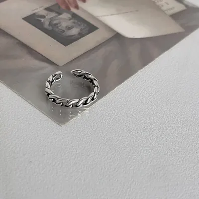 Women's Stylish And Simple Personality Vintage Silver Ring