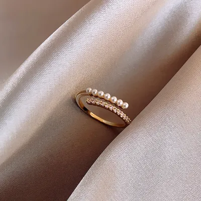 Woven Twist Net Celebrity Ring Women