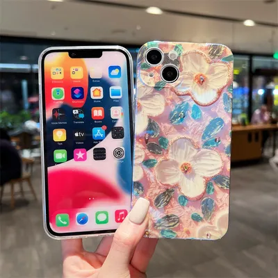 Retro Oil Painting Camellia Phone Case